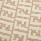 Fendi Zucca Scarf Large Beige Wool