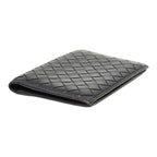 Bottega Veneta Intrecciato Card Case Business Holder Black Leather