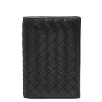 Bottega Veneta Intrecciato Card Case Business Holder Black Leather