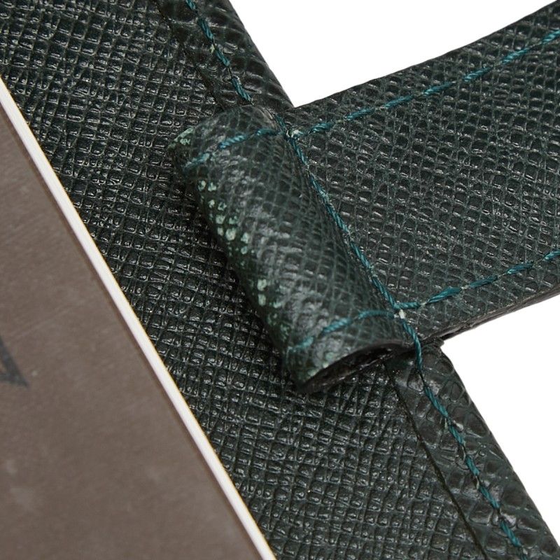 Louis Vuitton Taiga Agenda PM Notebook Cover Esepia Green Leather