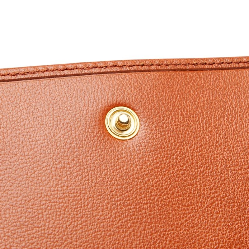 Saint Laurent Vintage Line Wallet Brown Leather