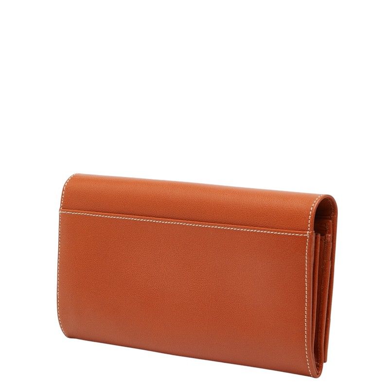 Saint Laurent Vintage Line Wallet Brown Leather
