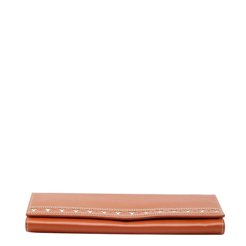 Saint Laurent Vintage Line Wallet Brown Leather