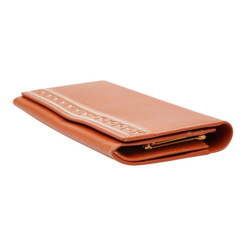 Saint Laurent Vintage Line Wallet Brown Leather