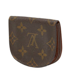 Louis Vuitton Monogram Porte-Monnaie Guse Coin Purse Brown Leather