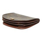 Louis Vuitton Monogram Porte-Monnaie Guse Coin Purse Brown Leather