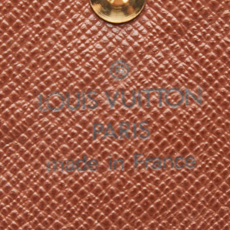 Louis Vuitton Monogram Porte-Monnaie Guse Coin Purse Brown Leather
