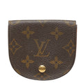 Louis Vuitton Monogram Porte-Monnaie Guse Coin Purse Brown Leather