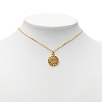 Chanel Vintage CC Logo Necklace Gold Plated Rhinestone