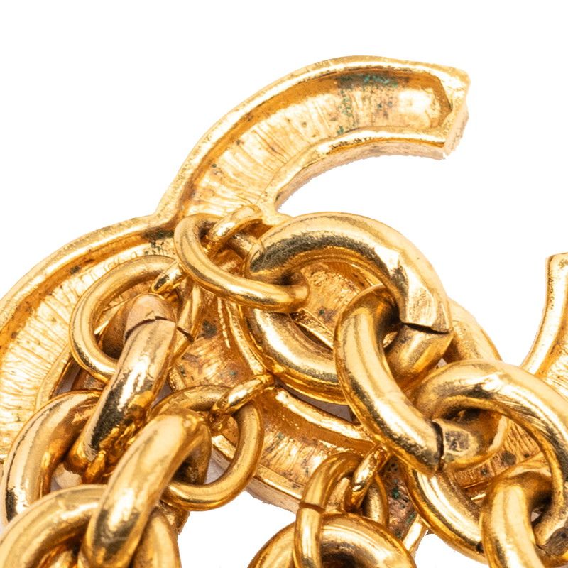 Chanel Vintage CC Logo Triple Strand Chain Belt Gold Plated