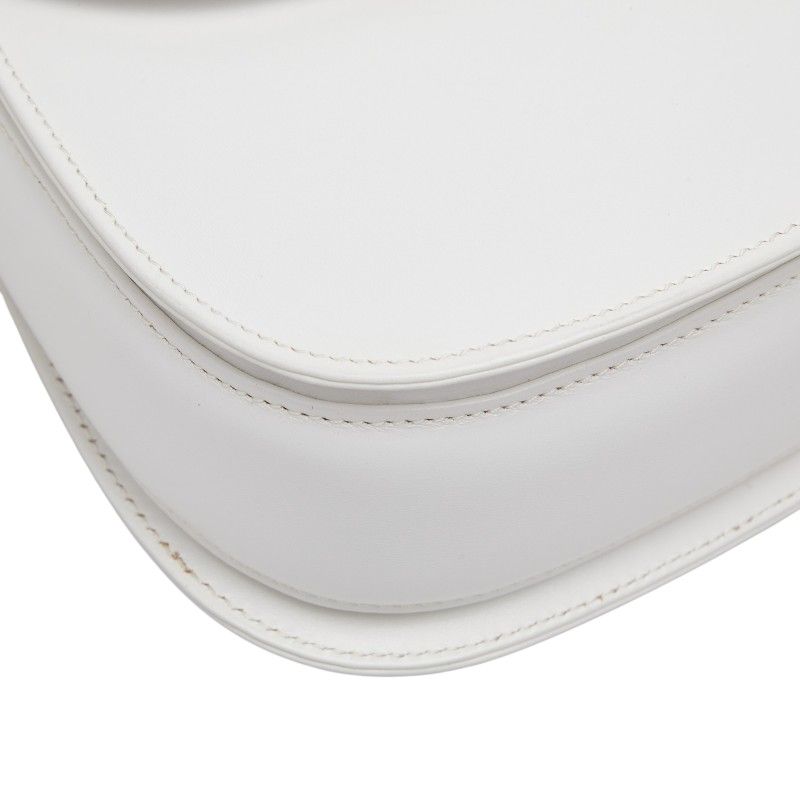 Gucci Bamboo 2-Way Shoulder Bag White Leather