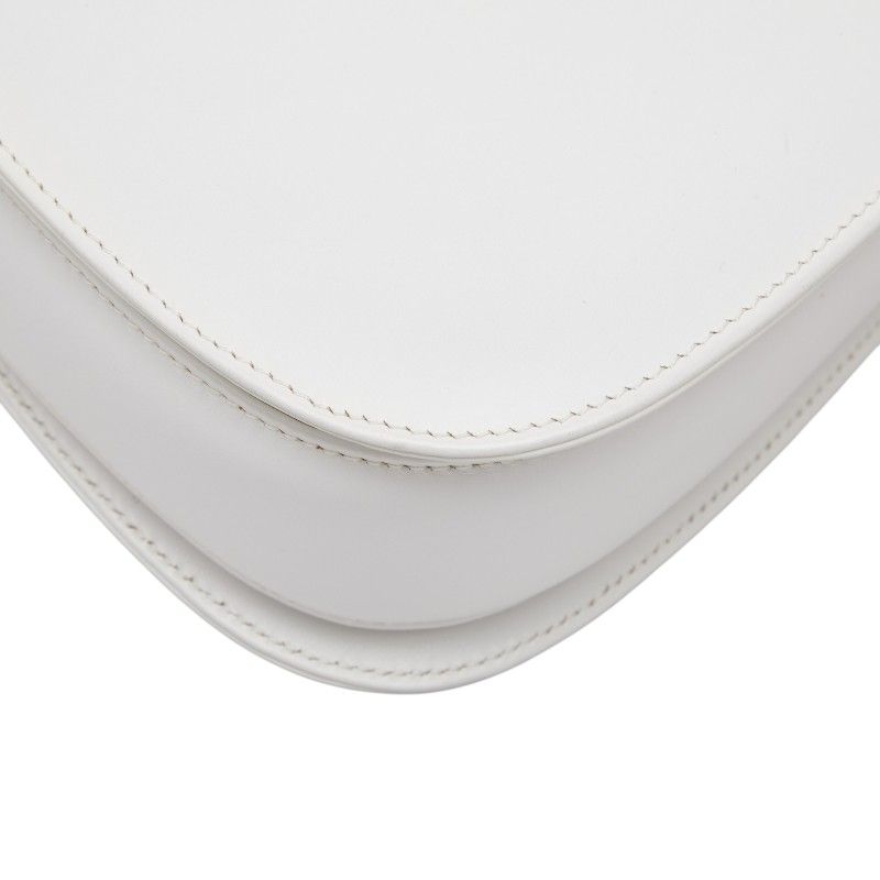 Gucci Bamboo 2-Way Shoulder Bag White Leather