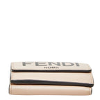 Fendi Roma Micro Trifold Wallet Compact Pink Leather