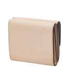 Fendi Roma Micro Trifold Wallet Compact Pink Leather