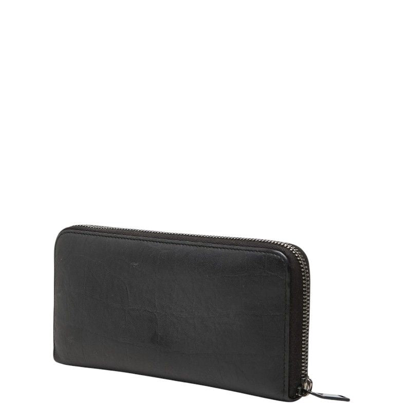 Saint Laurent YSL Logo Croco Wallet