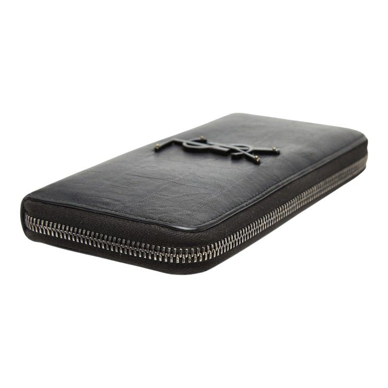Saint Laurent YSL Logo Croco Wallet