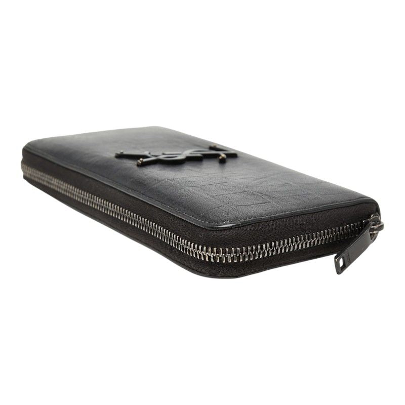 Saint Laurent YSL Logo Croco Wallet