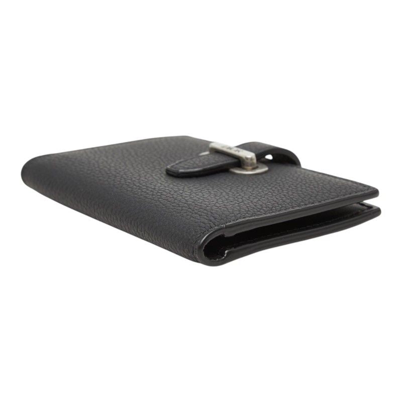 Dior Normandy Card Case Black Leather