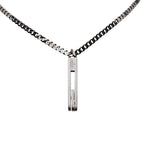 Gucci Cutout Necklace Silver