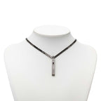 Gucci Cutout Necklace Silver