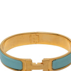 Hermes Clic PM Bracelet Gold Blue Plated Enamel
