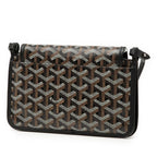 Goyard Plumet Shoulder Bag Pouch Wallet Black Multicolor Leather — view 2