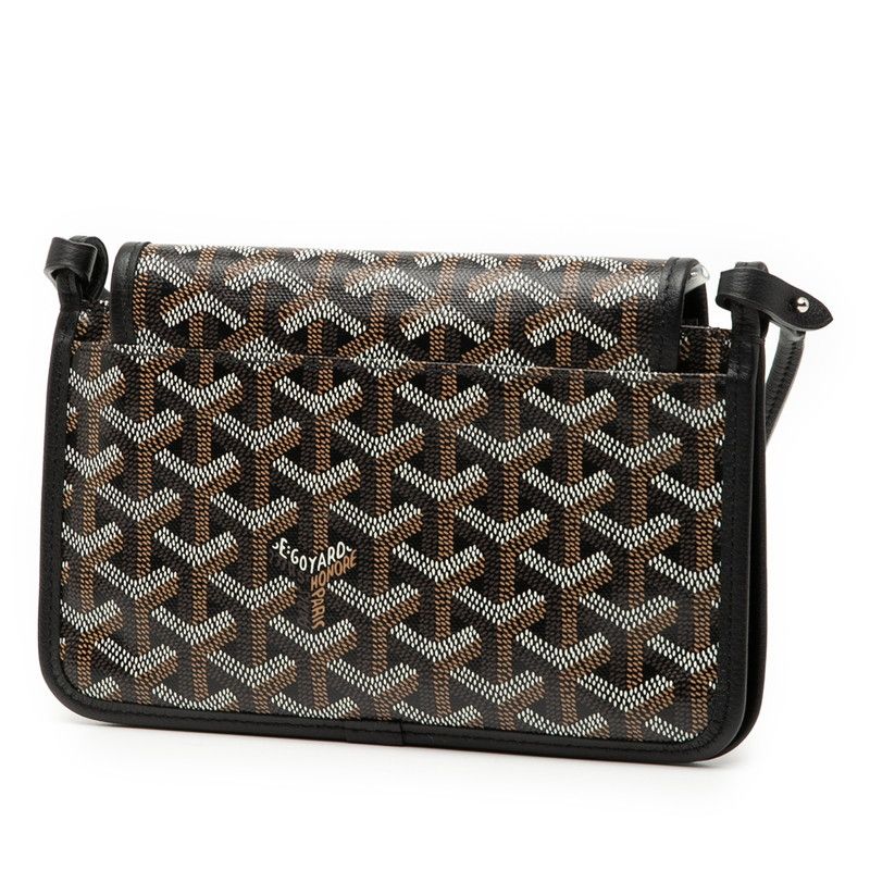 Goyard Plumet Shoulder Bag Pouch Wallet Black Multicolor Leather — view 2