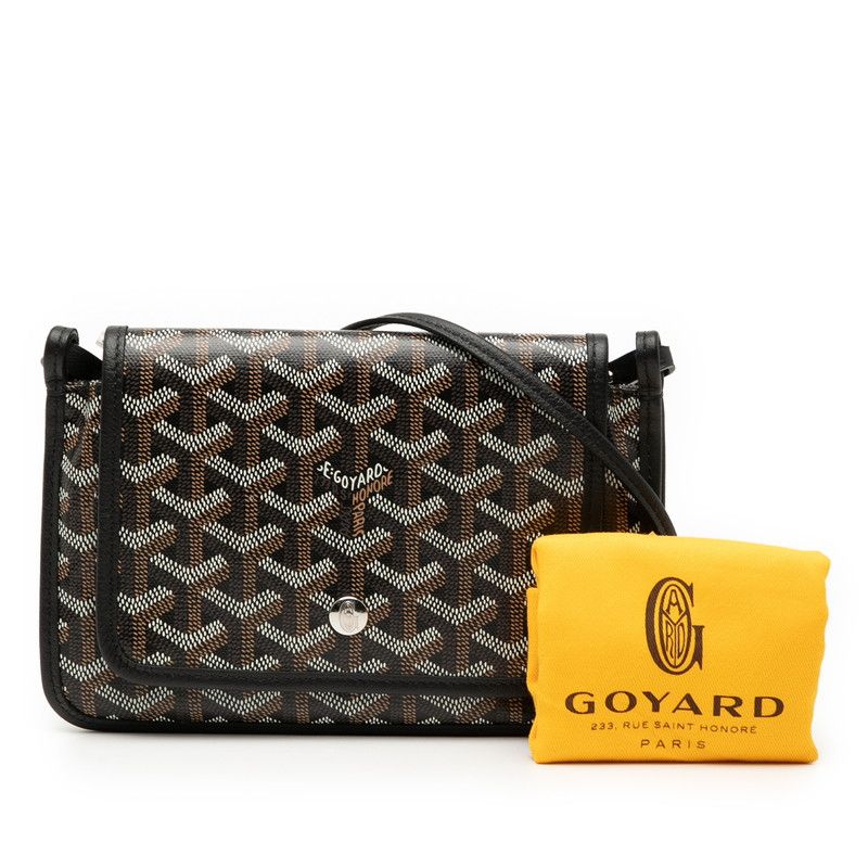 Goyard Plumet Shoulder Bag Pouch Wallet Black Multicolor Leather — view 6