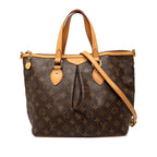 Louis Vuitton Monogram Palermo PM Shoulder Bag 2-Way Brown Leather