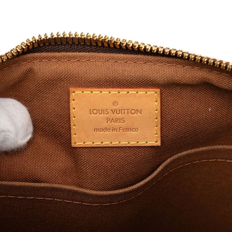 Louis Vuitton Monogram Palermo PM Shoulder Bag 2-Way Brown Leather
