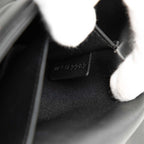 Celine Matelasse Monochrome Chain Shoulder Bag Black Leather