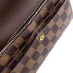 Louis Vuitton Portefeuille Sarah Damier Ebene Initials Leather Brown Bifold — view 8