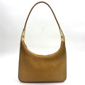 Gucci Suede Hobo Leather Light Brown Shoulder Bag Gold