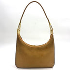 Gucci Suede Hobo Leather Light Brown Shoulder Bag Gold