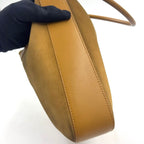 Gucci Suede Hobo Leather Light Brown Shoulder Bag Gold — view 8