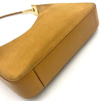 Gucci Suede Hobo Leather Light Brown Shoulder Bag Gold — view 6