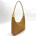 Gucci Suede Hobo Leather Light Brown Shoulder Bag Gold — view 2