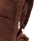 Hermes Her Line MM Nylon Canvas Brown Tote Silver — view 9