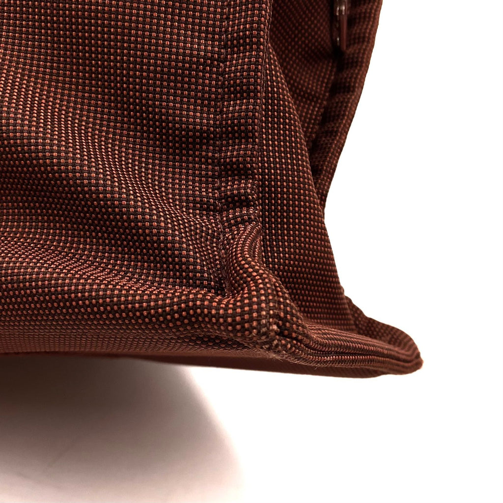 Hermes Her Line MM Nylon Canvas Brown Tote Silver — view 7
