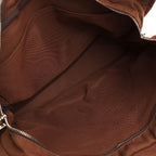 Hermes Her Line MM Nylon Canvas Brown Tote Silver — view 3