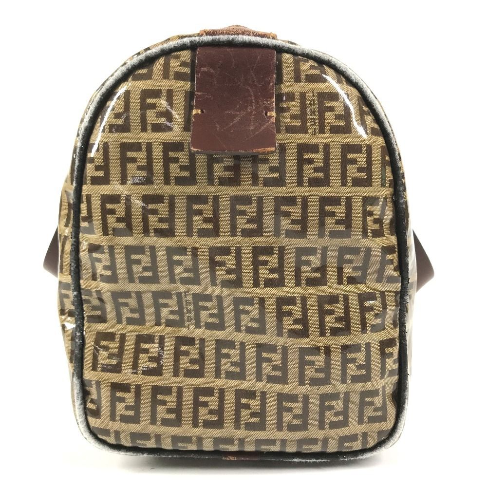 Fendi Handbag Zucca Logo Zucchino Brown