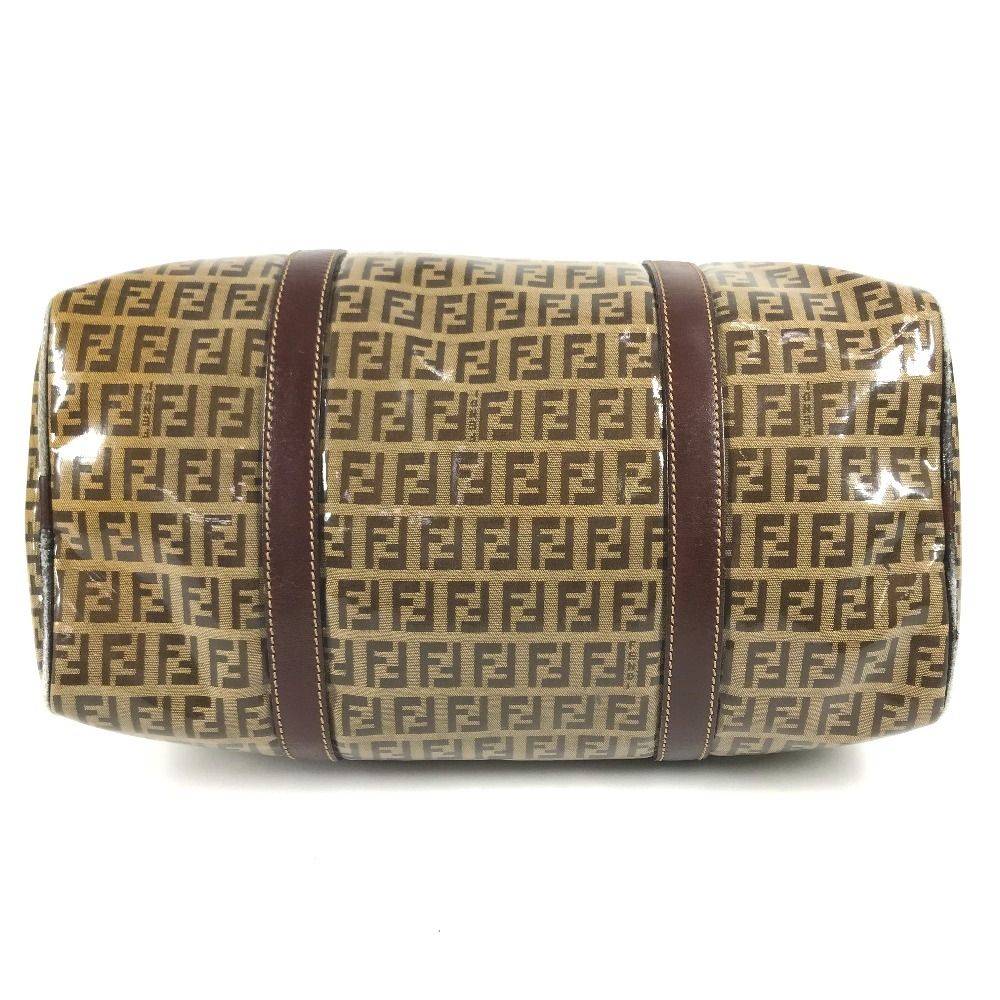 Fendi Handbag Zucca Logo Zucchino Brown