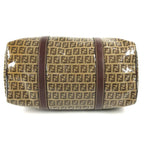 Fendi Handbag Zucca Logo Zucchino Brown