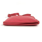 Hermes Shoulder Bag Clou de Selle Logo Leather Pink