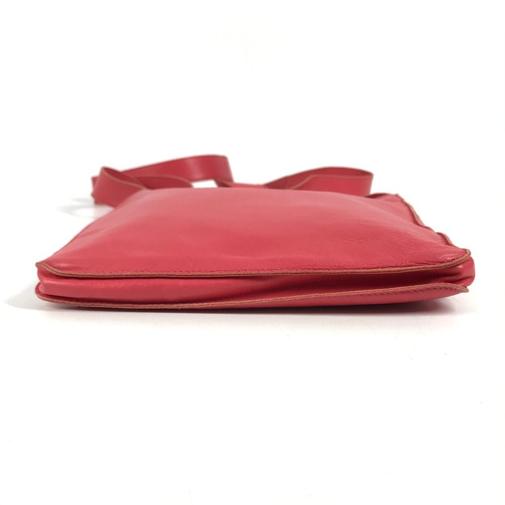 Hermes Shoulder Bag Clou de Selle Logo Leather Pink