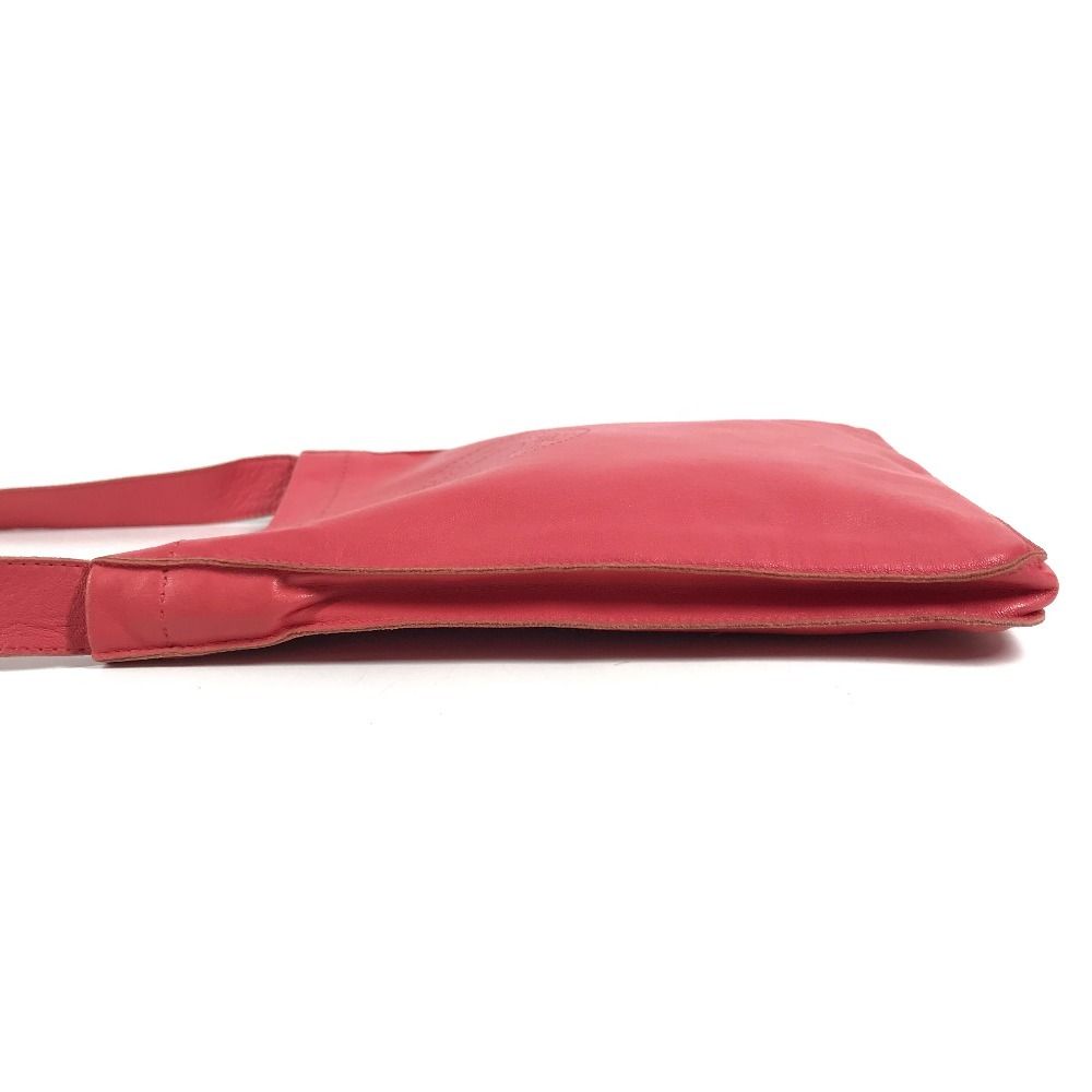 Hermes Shoulder Bag Clou de Selle Logo Leather Pink