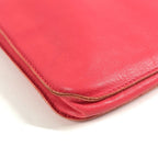 Hermes Shoulder Bag Clou de Selle Logo Leather Pink