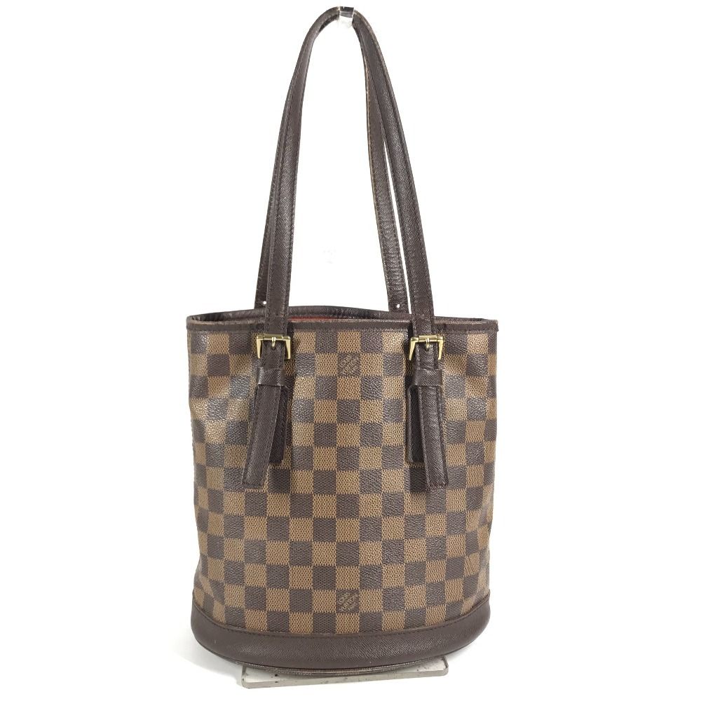 Louis Vuitton Shoulder Bag Marais Damier Graphite Canvas Brown