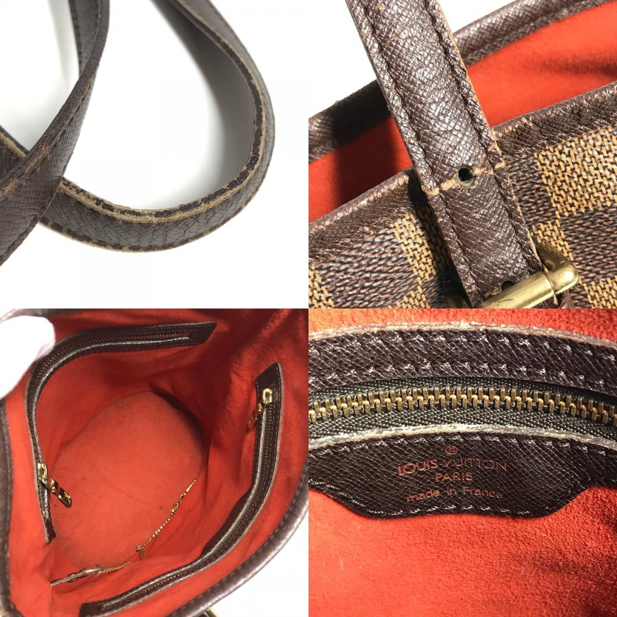 Louis Vuitton Shoulder Bag Marais Damier Graphite Canvas Brown