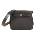 Hermes Shoulder Bag Herbag Zip Mini Toile Military Brown